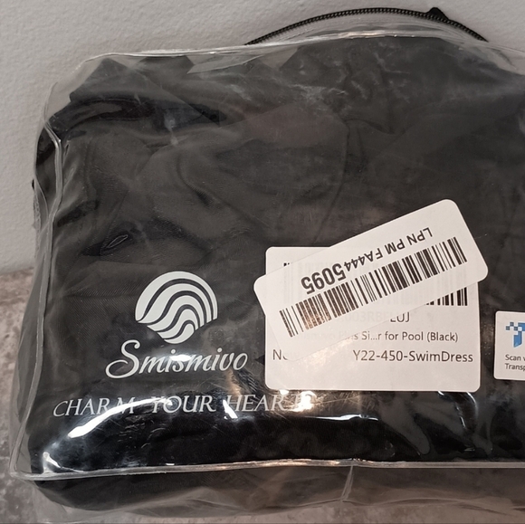 Women's Size 2X Swimdress Plus Size Swimwear Beach Resort Black Vacation - Picture 7 of 10